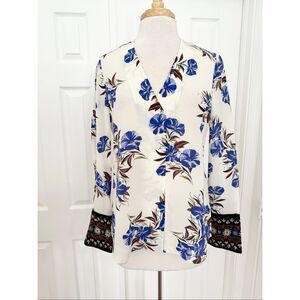 Kobi Halperin Andes Morning Glory Silk Floral Blouse S